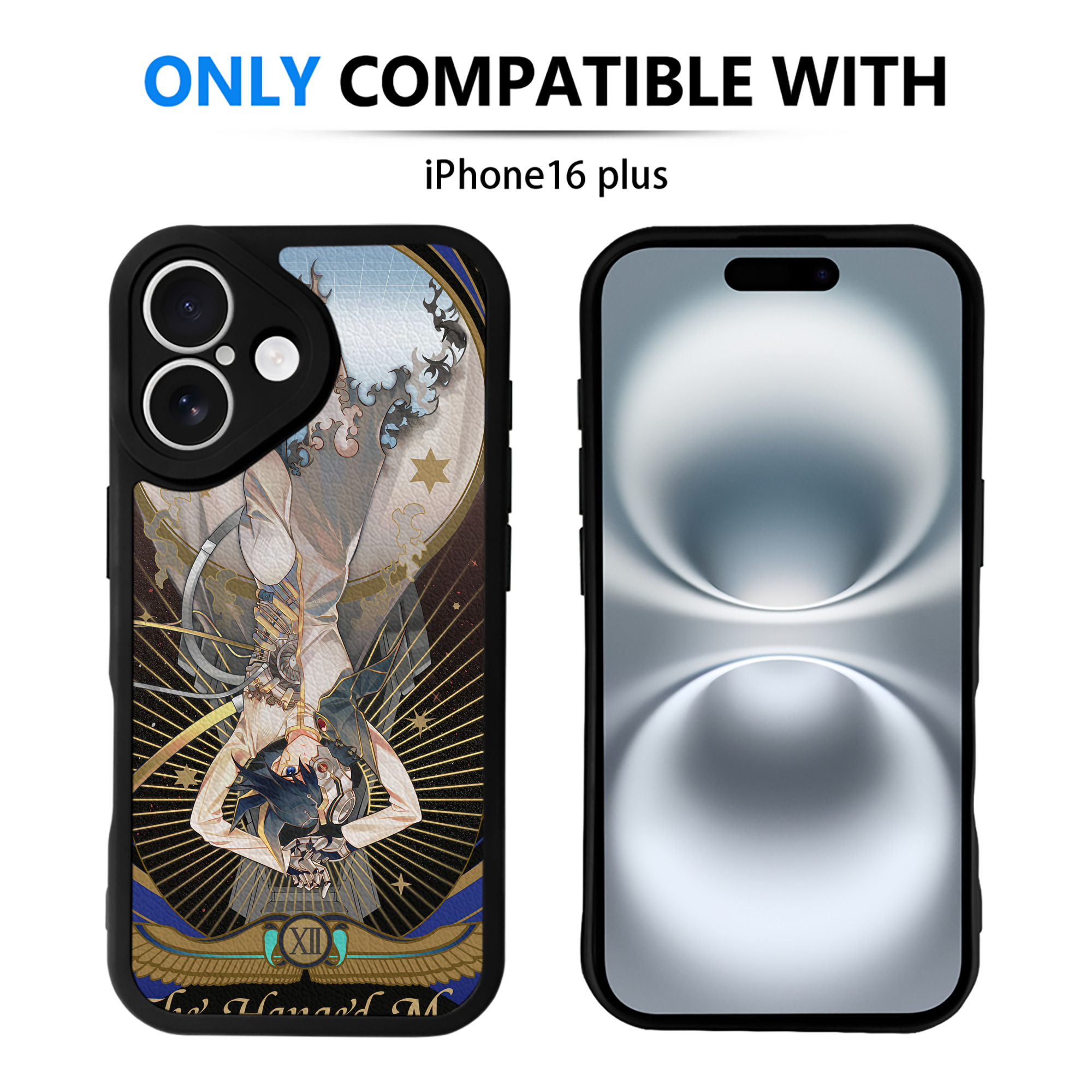 （画像用） 遊☆戯☆王 Yu-Gi-Oh! 【iPhone 16シリーズ対応】シリコンスマホケース（レザー調） 材質：シリコン